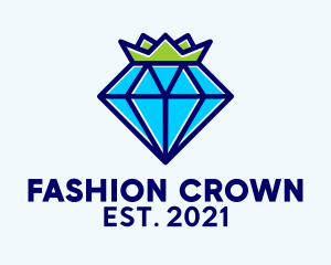 Royal Diamond Crystal Crown logo design