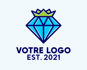 Interior Deign - Royal Diamond Crystal Crown logo design