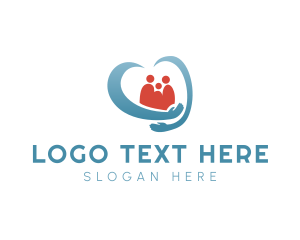 Help - Family Support Hands logo design