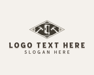 Repair - Woodworking Handyman Tools logo design