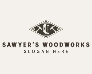 Woodworking Handyman Tools logo design