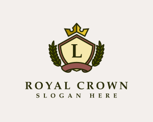 Royal Shield Crown logo design