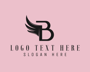 Wing Boutique Letter B Logo