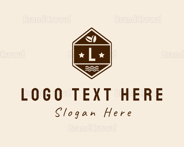 Hexagon Coffee Bean Logo
