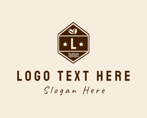 Beans - Hexagon Coffee Bean logo design