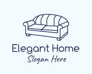 Monoline Sofa Furniture logo design