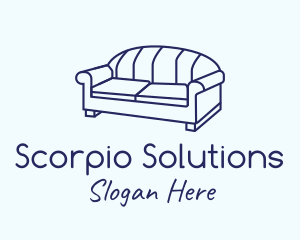 Monoline Sofa Furniture logo design