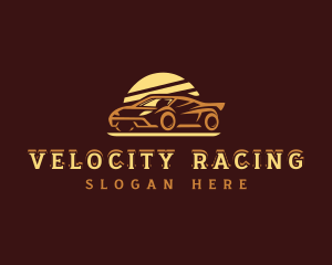 Race Car Transportation logo design