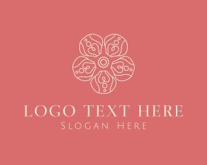 Flower Arrangement - Organic Flower Petal logo design