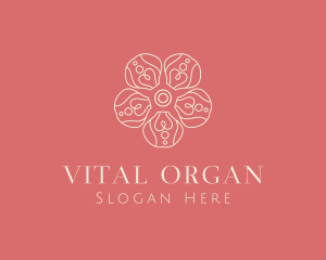 Organic Flower Petal  logo design