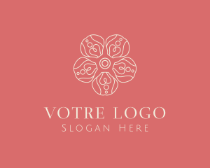 Organic - Organic Flower Petal logo design