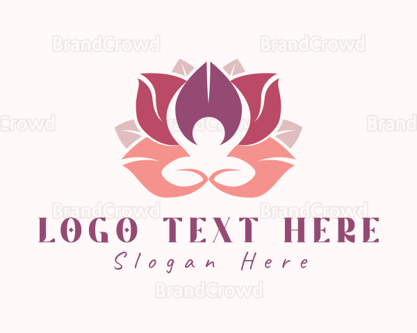 Wellness Lotus Flower Logo