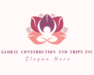 Chakra - Wellness Lotus Flower logo design