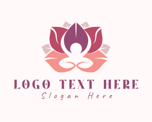 Wellness Lotus Flower Logo