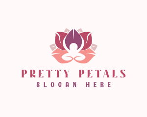 Wellness Lotus Flower logo design