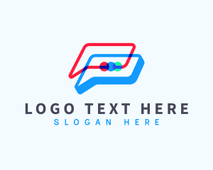 Contact - Chat Communication App logo design