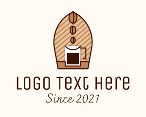 Coffee Mug - Brewed Coffee Bean logo design
