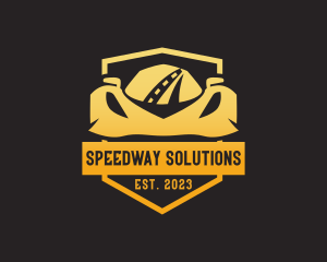 Roadway - Sport Car Drag Racing logo design