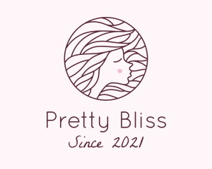 Pretty - Maroon Pretty Woman logo design