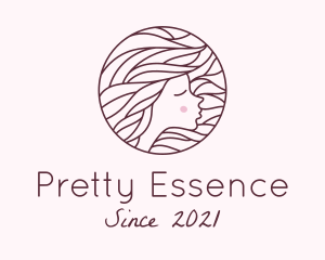 Pretty - Maroon Pretty Woman logo design