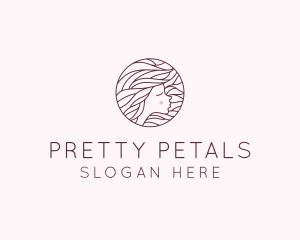 Maroon Pretty Woman  logo design