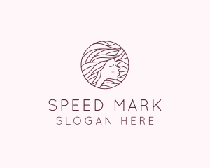 Maroon Pretty Woman  logo design