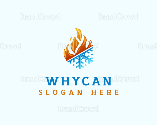 Ice Fire Thermal HVAC Logo