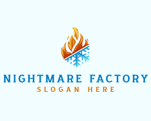 Ice Fire Thermal HVAC logo design