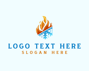 Ice Fire Thermal HVAC Logo