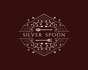 Fork - Eatery Spoon Fork Restaurant logo design