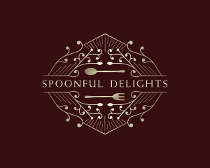 Spoon - Eatery Spoon Fork Restaurant logo design