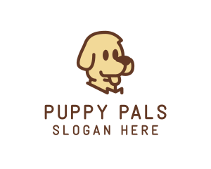 Puppy - Cute Puppy Veterinarian logo design