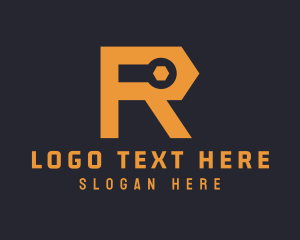 Hardware Tools Letter R Logo