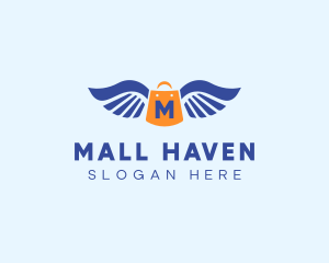 Retail Bag Wings  logo design