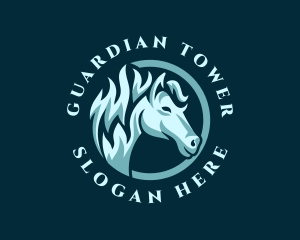 Wild Horse Mustang logo design