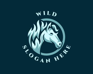 Wild Horse Mustang logo design