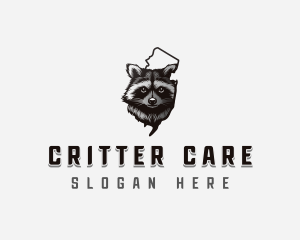 Wildlife Raccoon Critter logo design