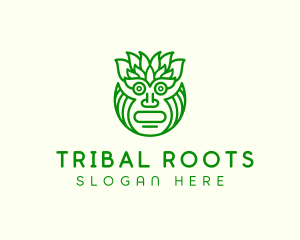 Native Tribal Mask logo design