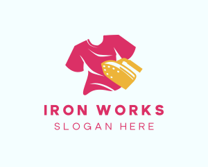 Iron - Shirt Iron Cleaning logo design