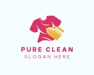 Shirt Iron Cleaning logo design