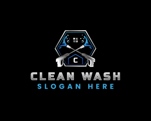 Pressure Wash Cleaning logo design