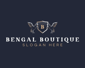 Pegasus Shield Boutique logo design