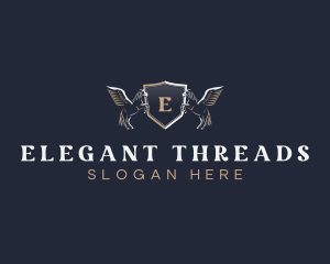 Pegasus Shield Boutique logo design