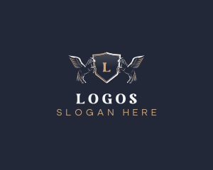 Royal - Pegasus Shield Boutique logo design