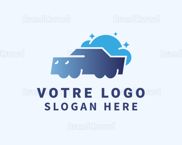 Gradient Car Bubbles Logo