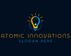 Incandescent Light Bulb  logo design