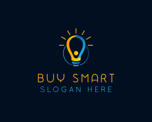 Incandescent Light Bulb  logo design