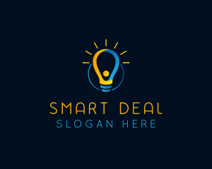 Incandescent Light Bulb  logo design