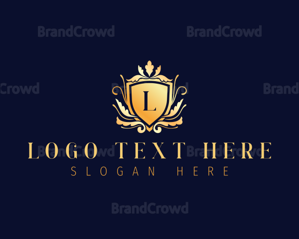 Luxury Floral Crest Logo