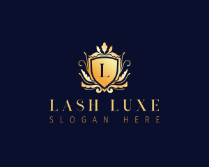 Luxury Floral Crest logo design